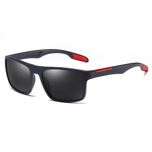 Férfi Techsuit TR90 (MM101) napszemüveg, polarizált, UV védelem, kék-piros