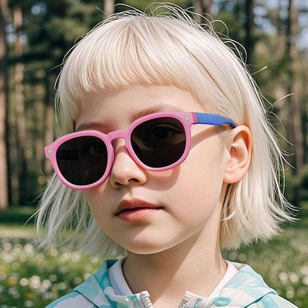Techsuit 616 Gyerek Napszemüveg, Polarizált, UV Védelem, Lila Rózsaszín