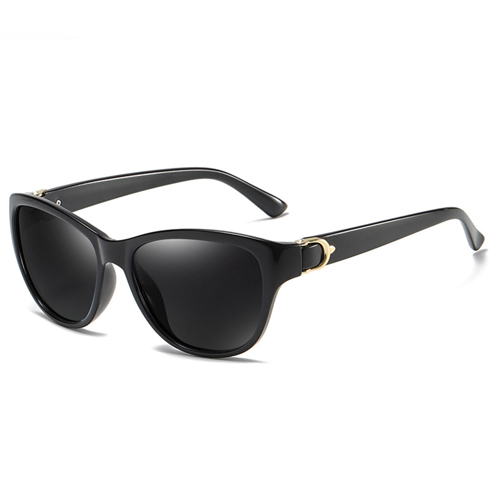Techsuit A572 Women's Sunglasses, Polarized, UV Protection, Black Gray