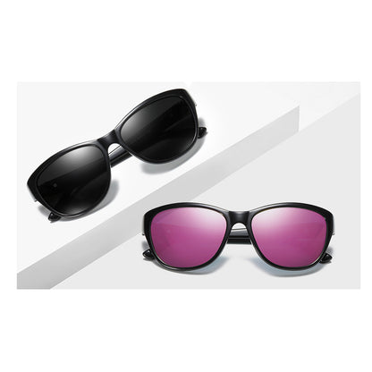 Techsuit A572 Women's Sunglasses, Polarized, UV Protection, Black Gray