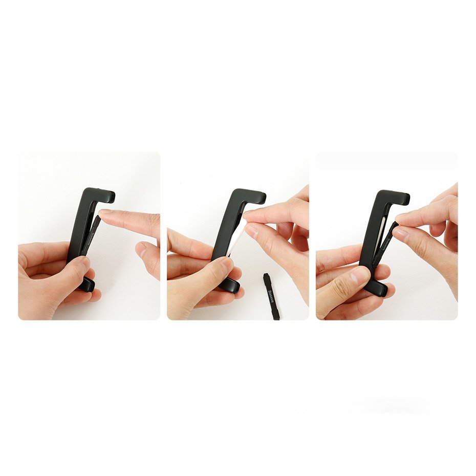 Baseus Paddle Ultrathin autóillatosító, fekete SUXUN-BP01
