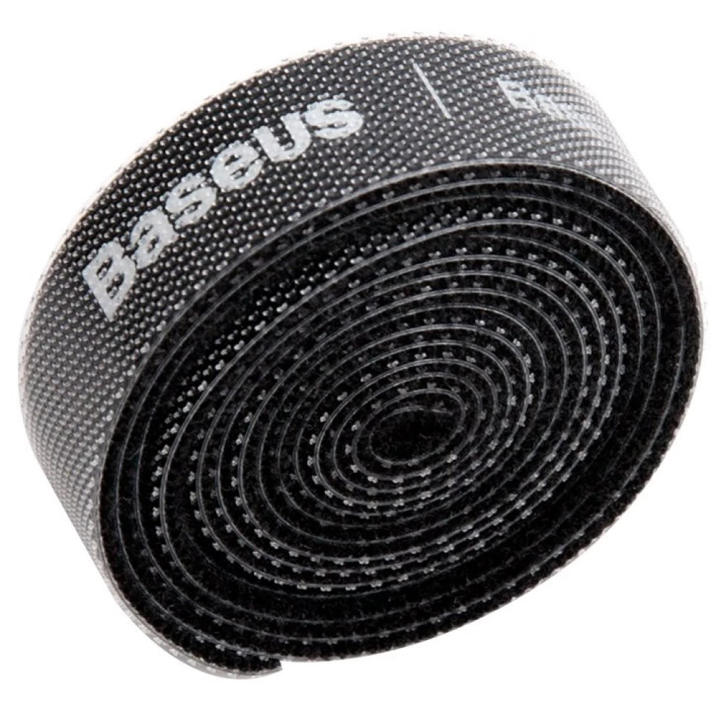 Baseus Circle Kábelrendező, tépőzáras, 1m, fekete ACMGT-E01