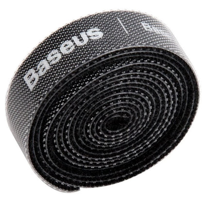 Baseus Circle Kábelrendező, tépőzáras, 1m, fekete ACMGT-E01