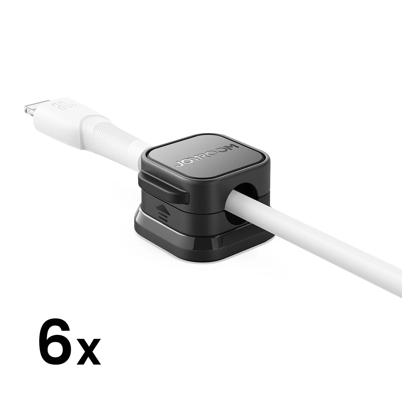 Joyroom JR-ZS368 Kábelrendező, 6 darabos készlet, Fekete