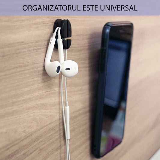 Ringke Kábelrendező, 6 darabos készlet, Fekete