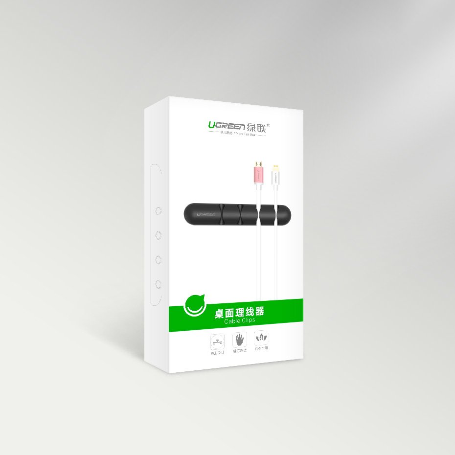 UGREEN Kábelrendező, 2 darabos készlet, Fekete