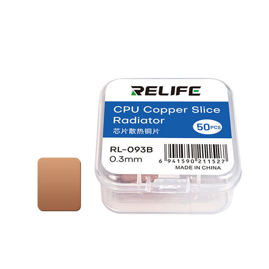 Relife RL-093B hővezető pad, 0,3 mm, 50 darabos készlet