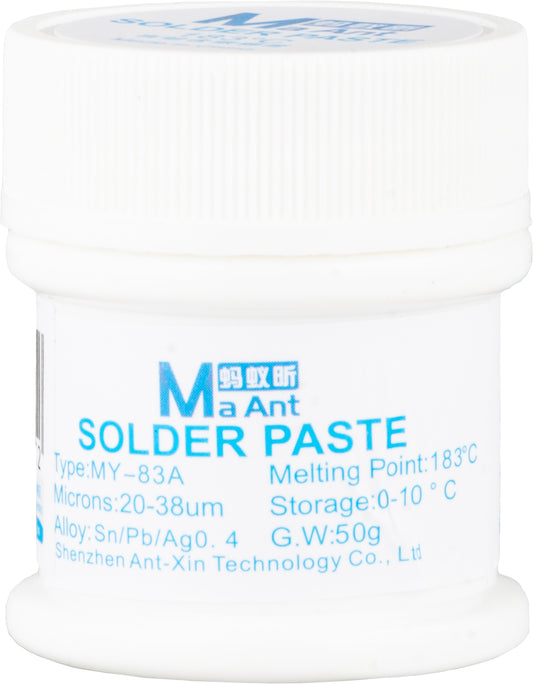 MaAnt MY-83A forrasztópaszta, 50g, Olvadáspont 183 fok