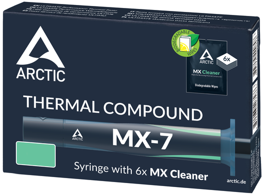 ARCTIC MX-7 Hővezető Paszta + MX Cleaner Törlőkendők, Típus: Tű, 4g ACTCP00092A