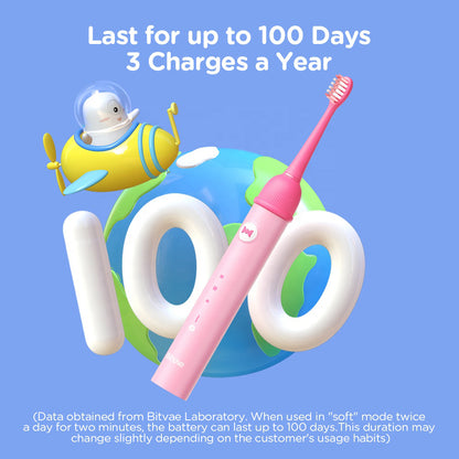 Bitvae BVK7S Kids Electric Toothbrush, Pink