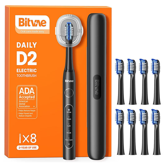 Bitvae D2 elektromos fogkefe, fekete