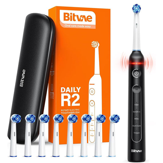 Bitvae R2 elektromos fogkefe, fekete