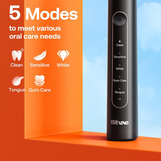 Bitvae R2 elektromos fogkefe, fekete