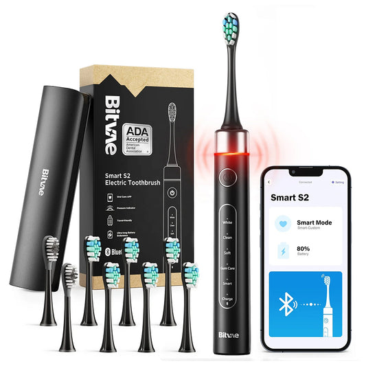 Bitvae S2 Smart elektromos fogkefe, fekete