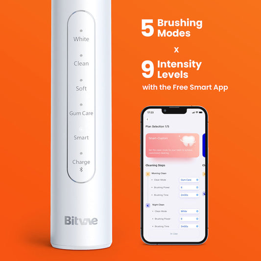 Bitvae S2 Smart elektromos fogkefe, fekete