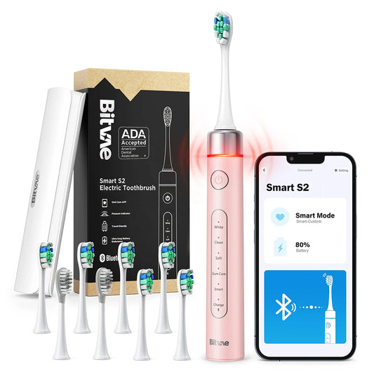 Bitvae S2 Smart elektromos fogkefe, rózsaszín
