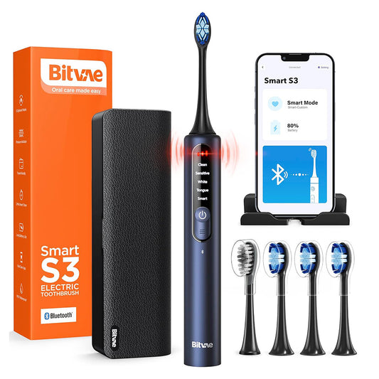 Bitvae S3 Smart elektromos fogkefe, tengerészkék