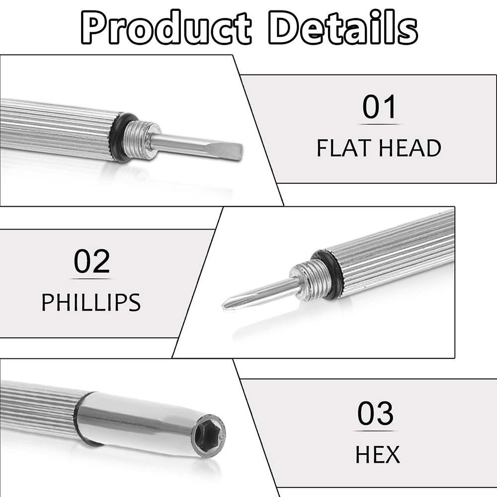 Szilikon Orrpárnák Szemüveghez és Techsuit ST1 Csavarhúzó, 4 darabos készlet, Átlátszó