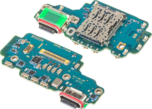Töltőcsatlakozós Alaplap - Mikrofon - SIM Olvasó Modul Samsung Galaxy S25 Ultra S938, Service Pack GH96-18321A