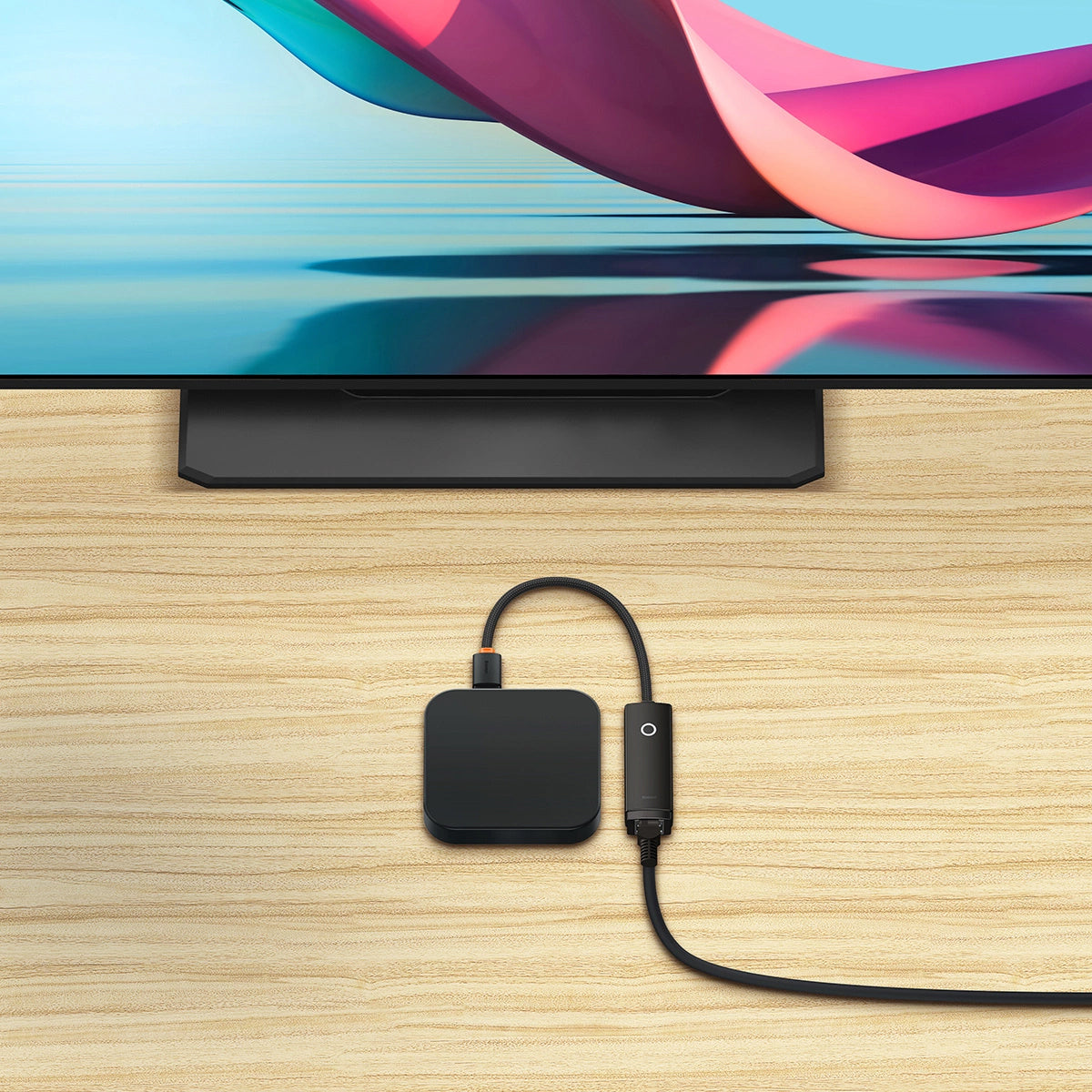 Baseus Lite Network Card, RJ45, USB, Black WKQX000001