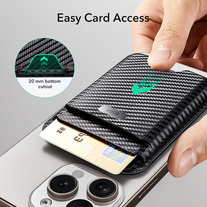 Magsafe Wallet, ESR, Classic Geo Carbon, Black