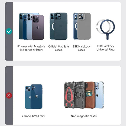 MagSafe pénztárca, ESR, Findy my Wallet 3C, Fekete