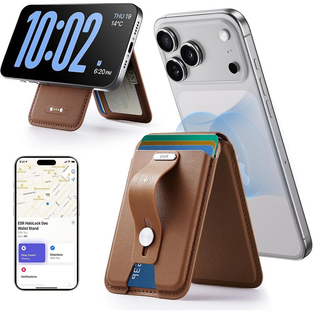 MagSafe pénztárca, ESR, Findy my Wallet 5C, Barna