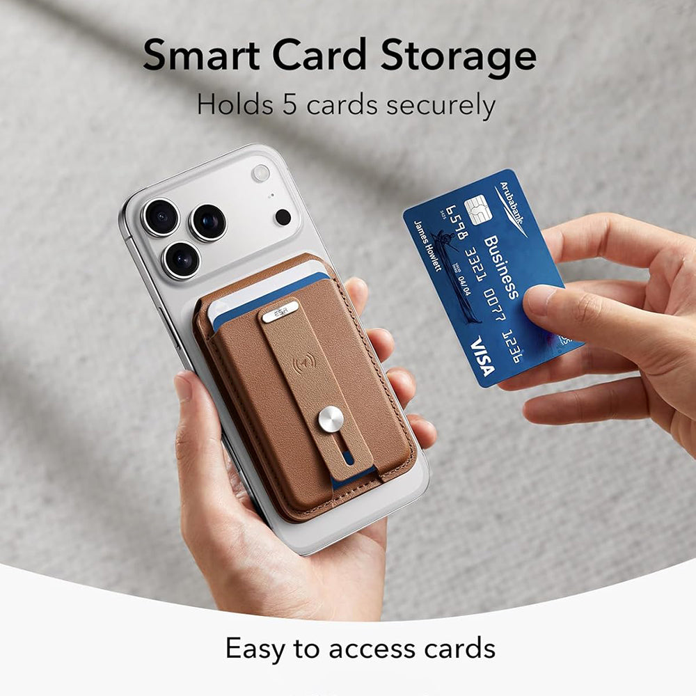 MagSafe pénztárca, ESR, Findy my Wallet 5C, Barna