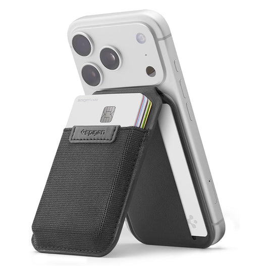 MagSafe pénztárca, Spigen, Slim Fold Tripod S314-4, Fekete AFA11591