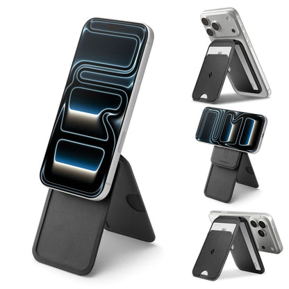 MagSafe pénztárca, Spigen, Slim Fold Tripod S314-2, Fekete