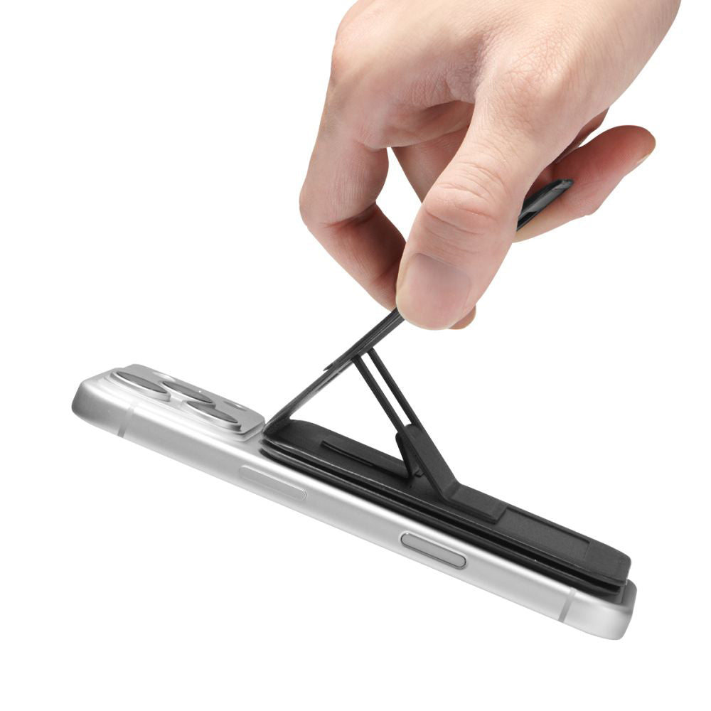 MagSafe pénztárca, Spigen, Slim Fold Tripod S314-3, Fekete