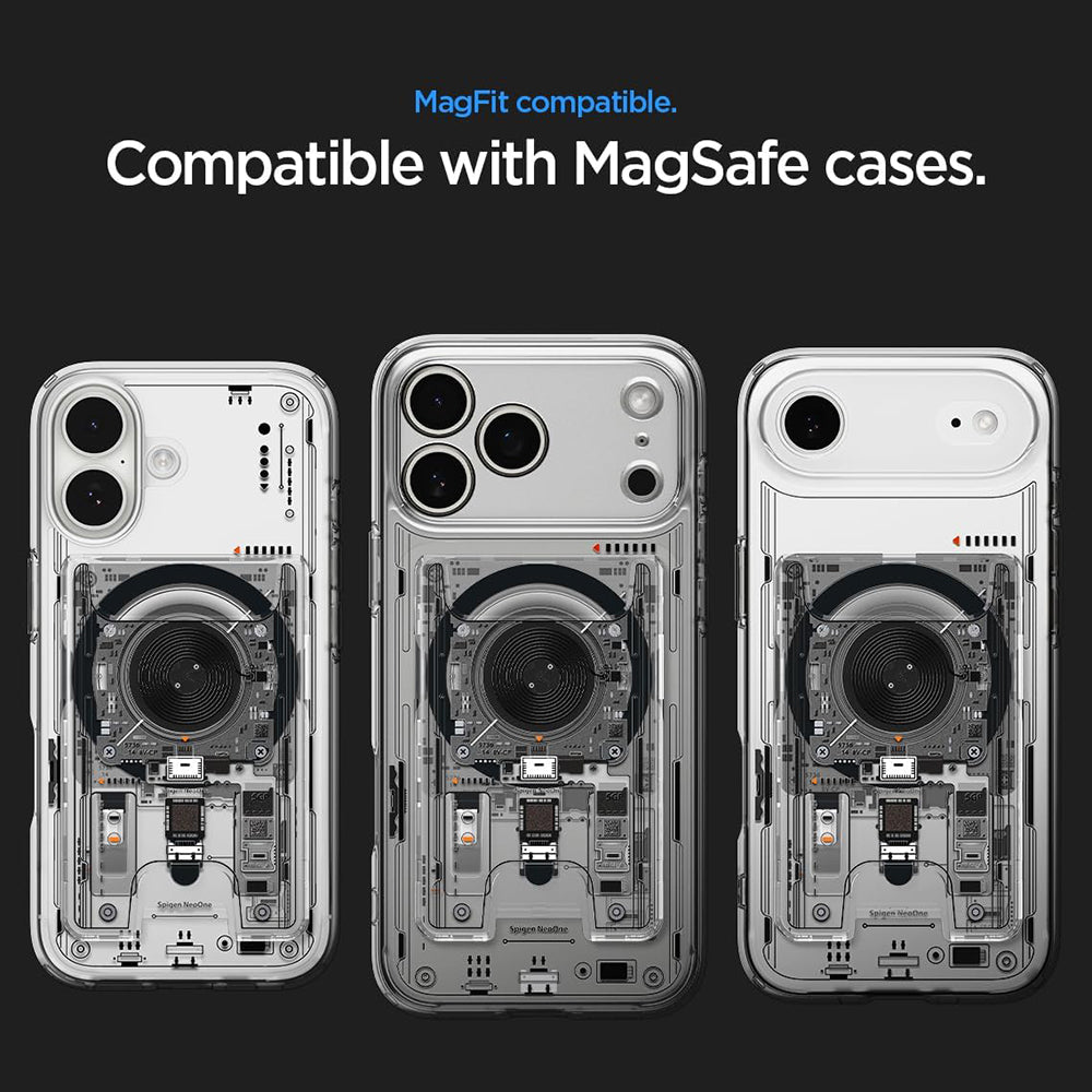 MagSafe pénztárca, Spigen, Ultra Hybrid Zero One, Átlátszó AFA11403
