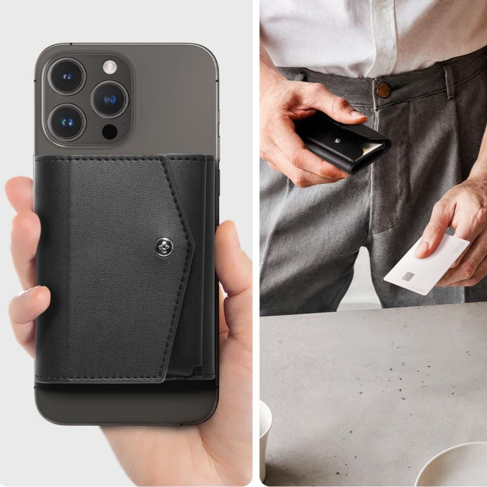 Magsafe pénztárca, Spigen, Valentinus Pro, Fekete