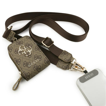 Pénztárca és Telefonzsinór Guess 4G Metal Logo, Barna