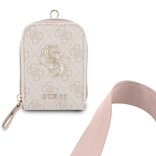 Guess 4G Metal Logo Wallet and Phone Lanyard, Pink