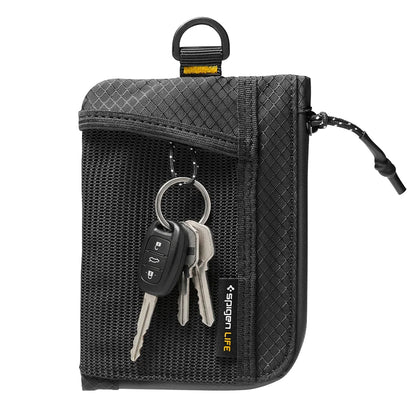Spigen LF300 RFID védelemmel ellátott pénztárca, fekete AFA11229
