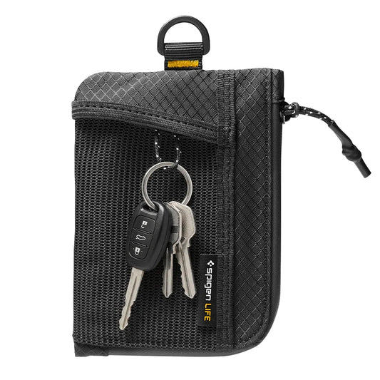 Spigen LF300 RFID védelemmel ellátott pénztárca, fekete AFA11229