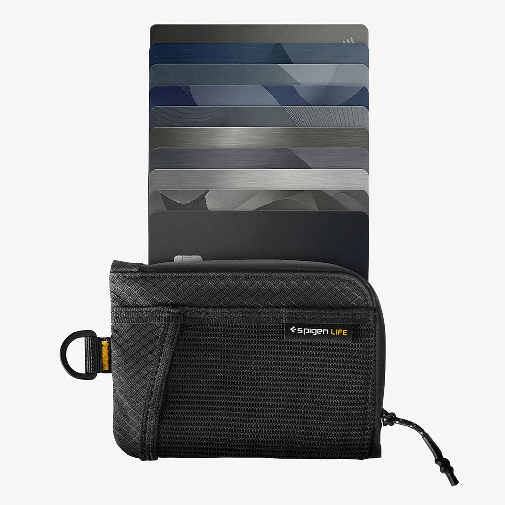 Spigen LF300 RFID védelemmel ellátott pénztárca, fekete AFA11229
