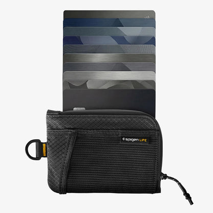 Spigen LF300 RFID védelemmel ellátott pénztárca, fekete AFA11229
