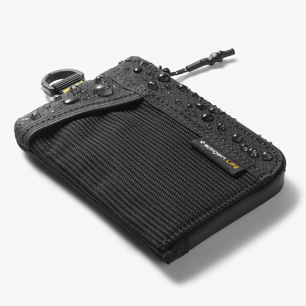 Spigen LF300 RFID védelemmel ellátott pénztárca, fekete AFA11229