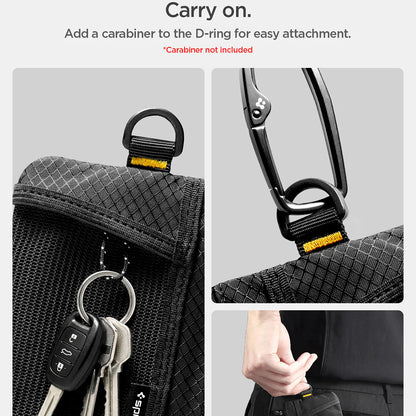 Spigen LF300 RFID védelemmel ellátott pénztárca, fekete AFA11229