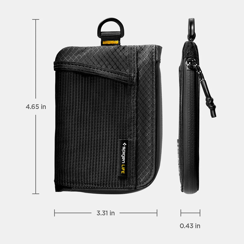 Spigen LF300 RFID védelemmel ellátott pénztárca, fekete AFA11229