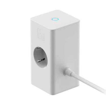 Baseus PowerCombo elosztó, 1 x Schuko, Fehér PSLR000602