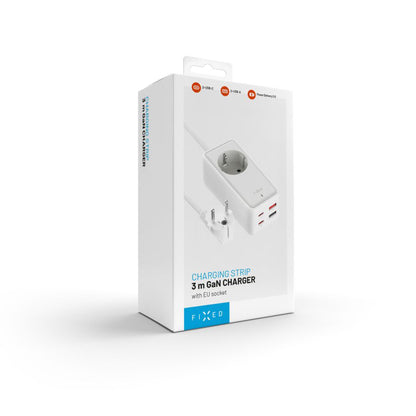 Fixed hosszabbító, 1 x Schuko, fehér