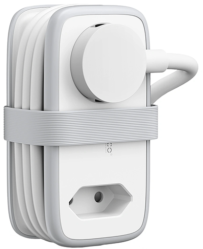 Orico APP hosszabbító, 1 x Schuko - 1 x aljzat - 2 x USB-A - 1 x USB-C, fehér szürke