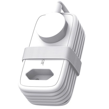 Orico APP hosszabbító, 1 x Schuko - 1 x aljzat - 2 x USB-A - 1 x USB-C, fehér szürke
