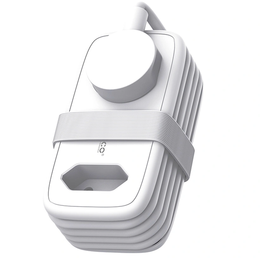 Orico APP hosszabbító, 2 x Schuko - 2 x USB-A - 1 x USB-C, Fehér Szürke