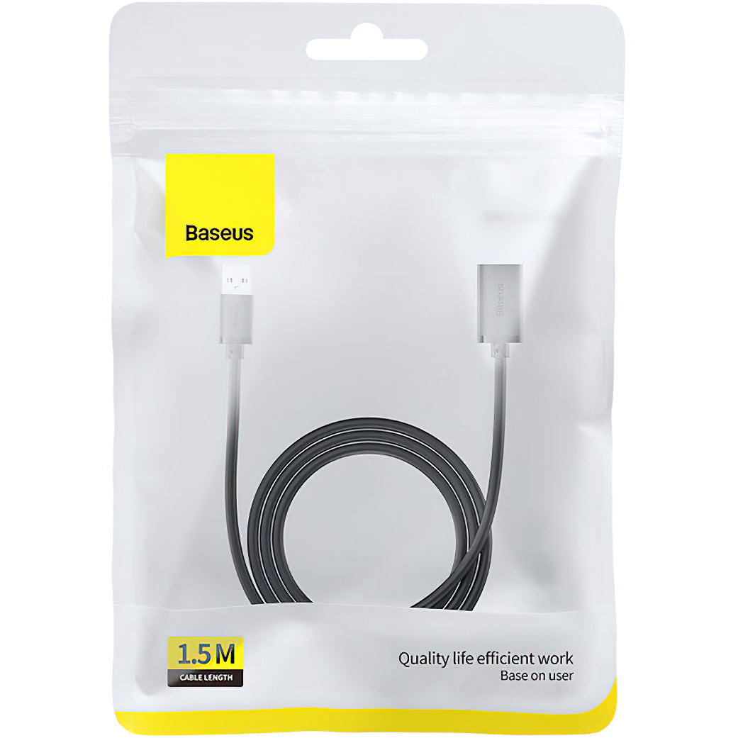 USB 3.0 hosszabbító Baseus AirJoy Series, 1,5m, Fekete B00631103111-02