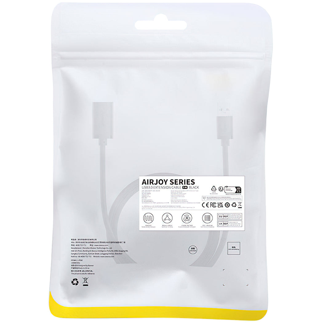 USB 3.0 hosszabbító Baseus AirJoy Series, 1m, Fekete B00631103111-00