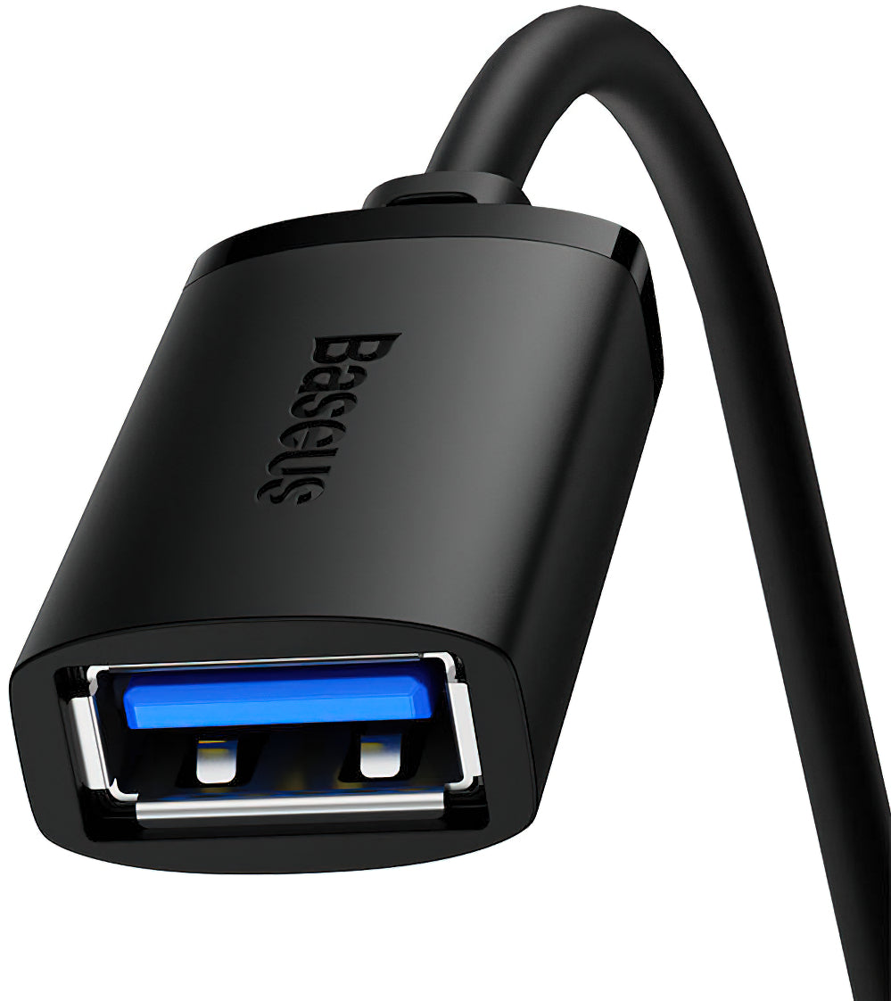 USB 3.0 hosszabbító Baseus AirJoy Series, 1,5m, Fekete B00631103111-02